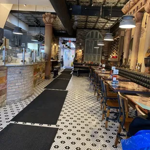 the interior of a restaurant