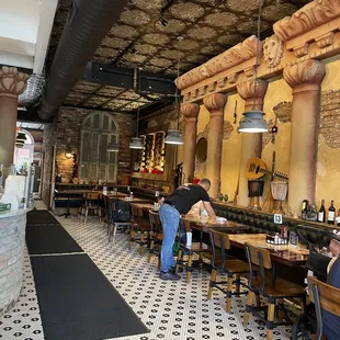 the interior of a restaurant