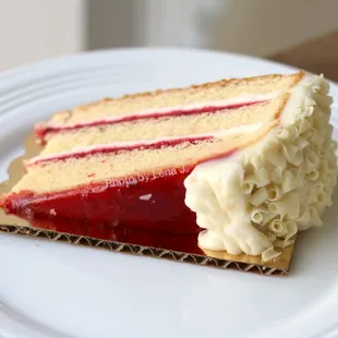Raspberry White Chocolate Cake