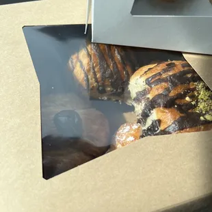 Treasure chest of croissants on their way home!