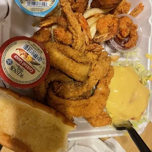 Seafood box without the oysters