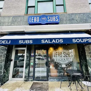 Exterior of restaurant