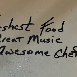 Part of the cool wall