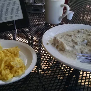 The biscuits and gravy were fantastic!