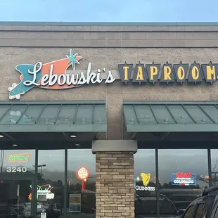 the front of the restaurant