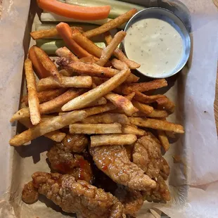 Chicken Tenders with a sweet Asian sauce
