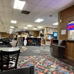 the interior of a restaurant