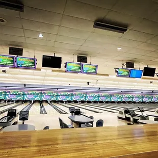 a bowling alley