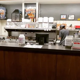 a man working in the kitchen