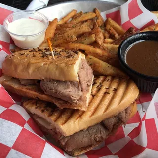 The Fredonia Dip On Grilled Hoagie Sandwich