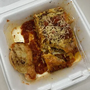 First cut into my Lasagna