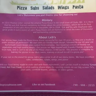 the history and connection to The Pizza House in Clyde Ohio.