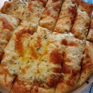 Garlic pizza.