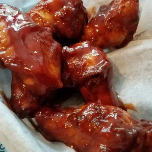 BBQ wings.