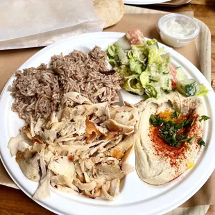Taverna Platter (with Chicken Shawarma)