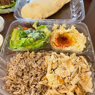 Taverna Platter (with chicken shawarma)