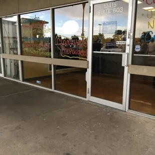 outside