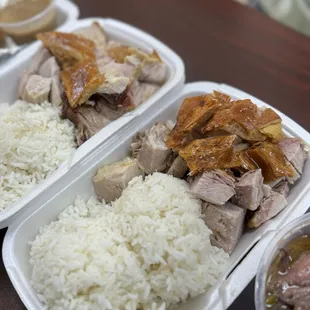 Lechon rice combo plate