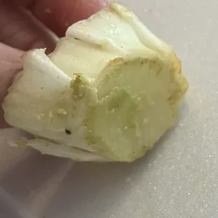 Lettuce core in my salad.