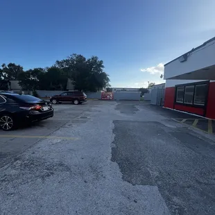 outside