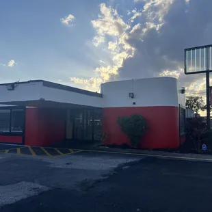 outside