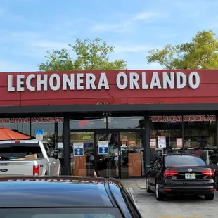 cars parked in front of the store