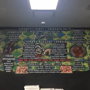 the menu