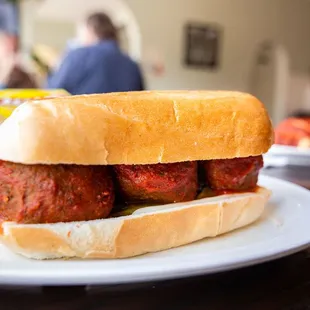 a meatball sandwich