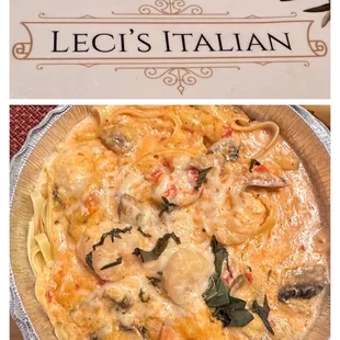 The photo doesn't do it justice (lol) but it's yummylicious! Warmly recommend Shrimp and Shrimp Scallops Alla Rosa @ #Leci'sItalian