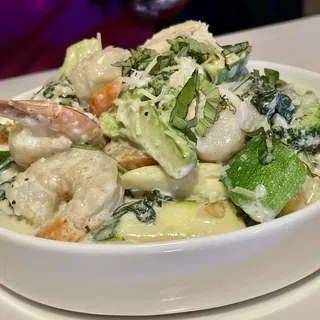 Shrimp Scallops Florentine