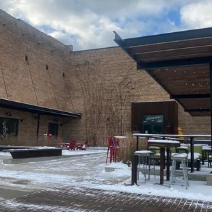 the outside of the building