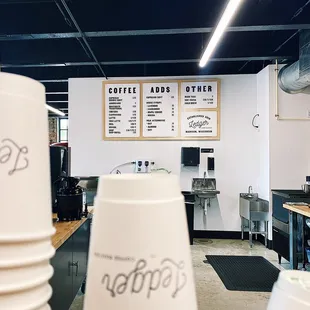 coffee roasters and menus