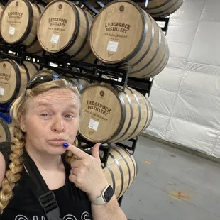 Learning where the different barrels are from and the taste difference the aging process picks up.