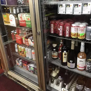 The first fridge has a wide selection of gluten free brews and hard ciders.