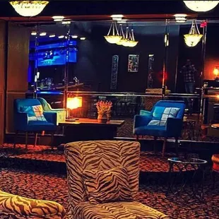 the bar and lounge area