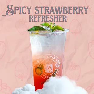 Spicy Basil Strawberry Refresher (mocktail inspired)