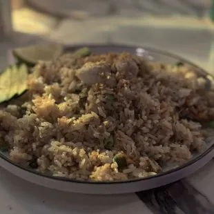 Lump crab fried rice