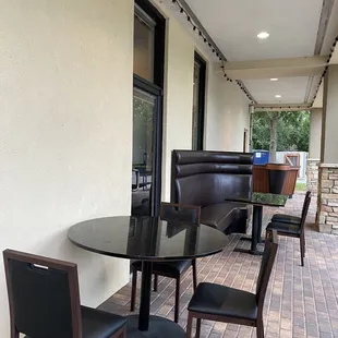 outside seating area