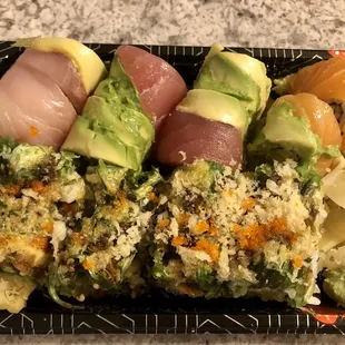 M19. Rainbow roll. M18. Green Grass