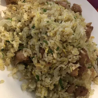 Salty Fish and Chicken Fried Rice