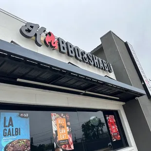 the front of the restaurant