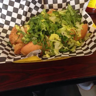 Fried Red Snapper & Shrimp Sandwich