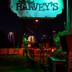 Iconic sign with skyline in background (3-18-2022)