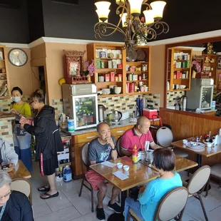 Partial view of the dining area