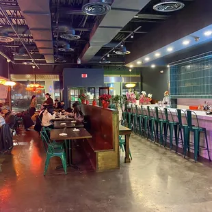 View from the back side of the dining area