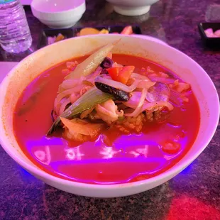 Korean Style Spicy Seafood Champon