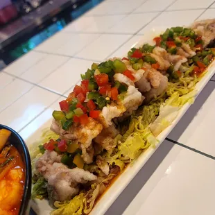 Crispy yurin  spicy jjambbong