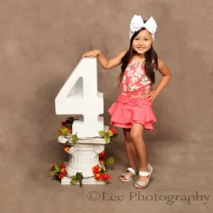 A proud four year old