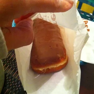 Custard filled maple bar!!! NOM