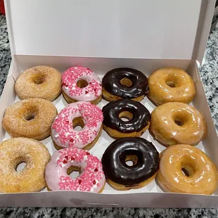 Sunday morning donuts for the family!  LOVE the Valentine&apos;s Day one!
